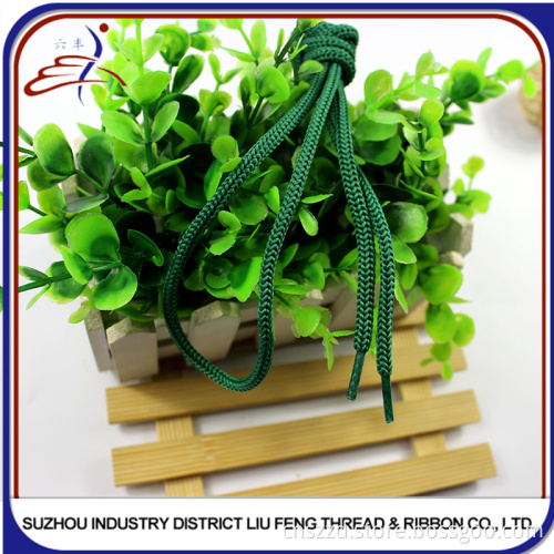 round polyester shoelace with plastic tips